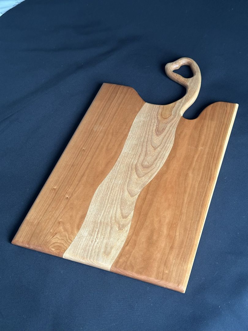 Cherry & Maple w-Heart Handle