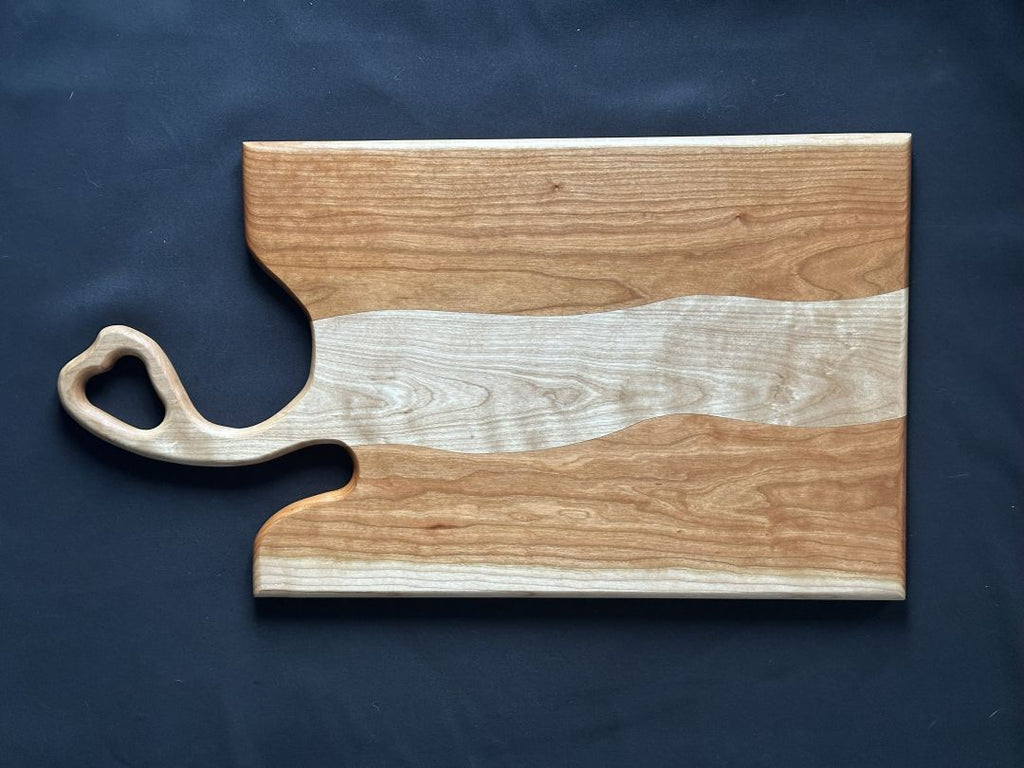 Cherry & Maple w-Heart Handle