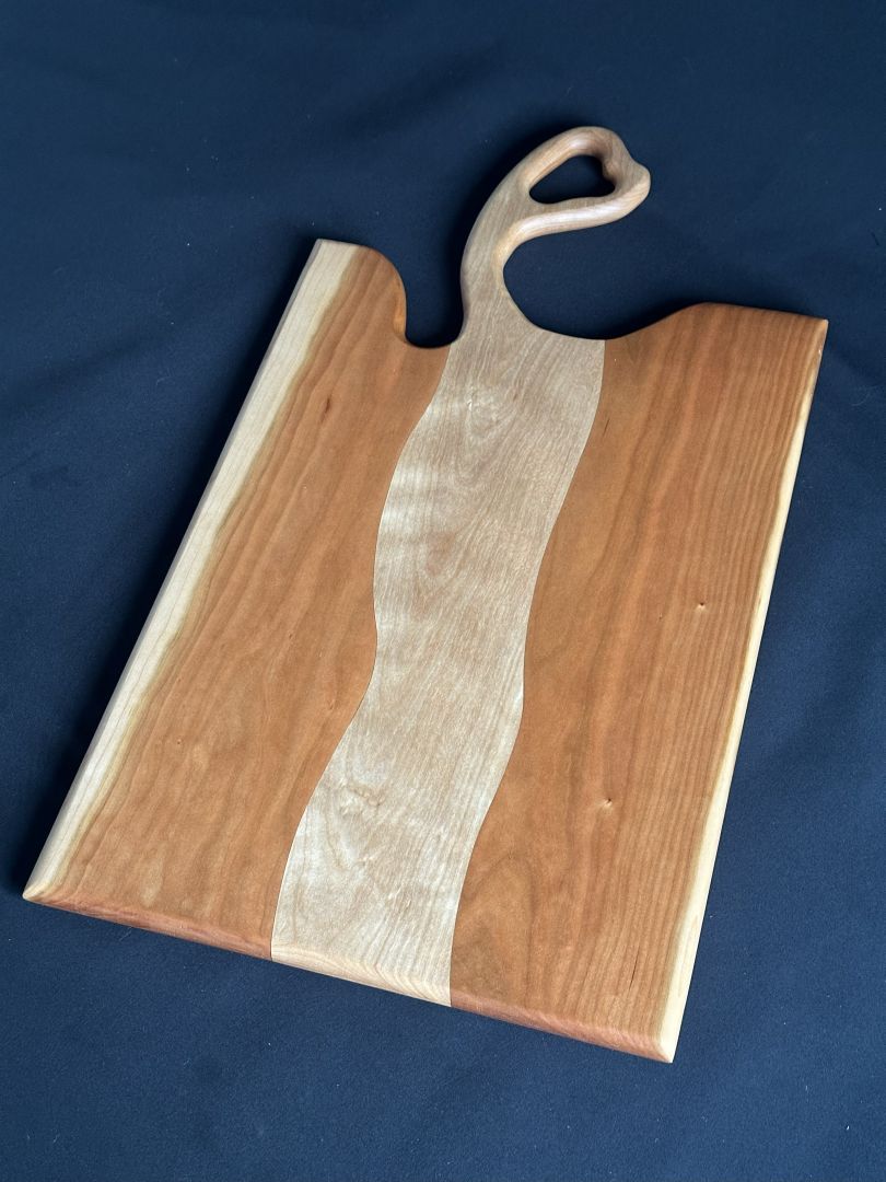 Cherry & Maple w-Heart Handle