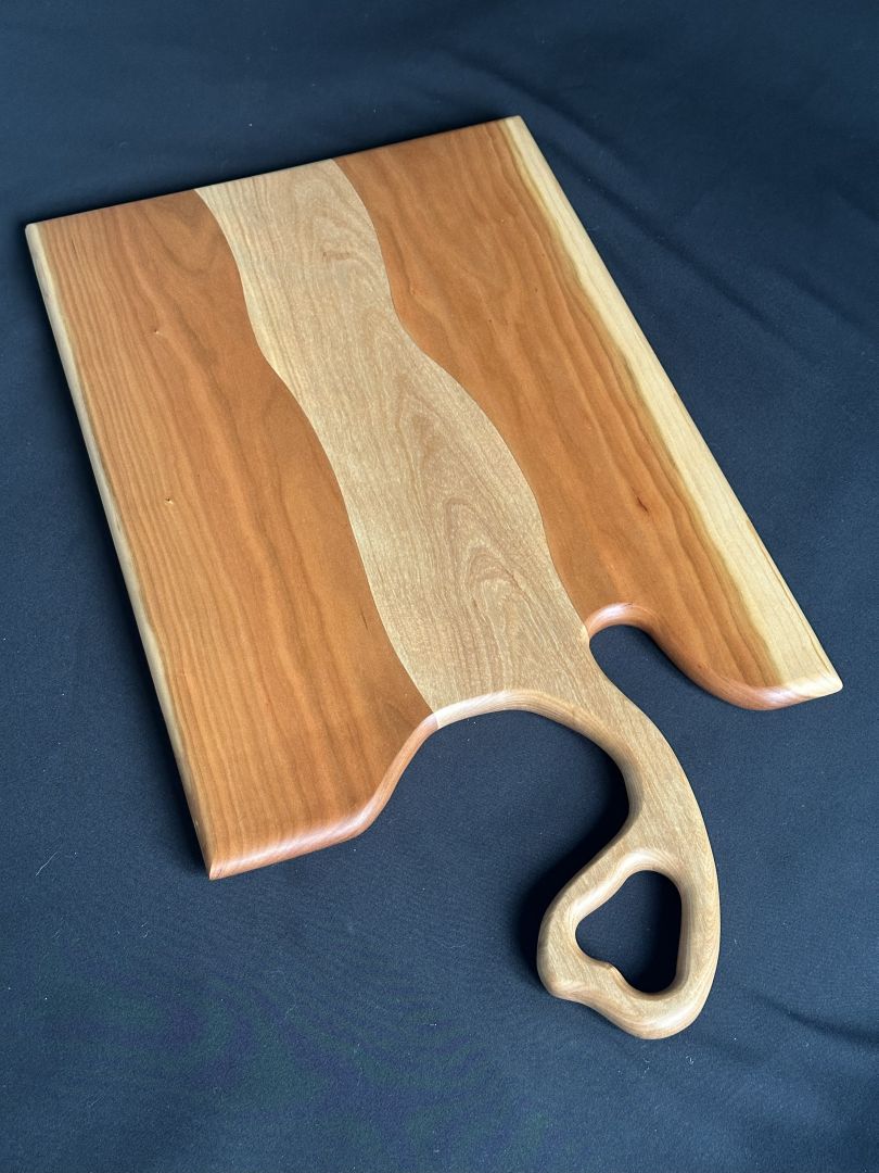 Cherry & Maple w-Heart Handle