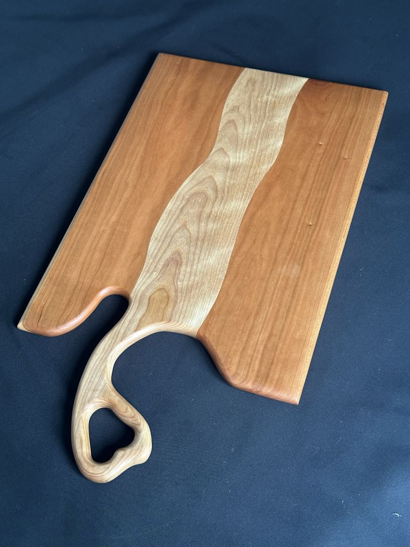 Cherry & Maple w-Heart Handle