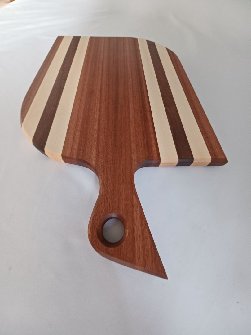 Sapele & Maple with Walnut Charcuterie Board