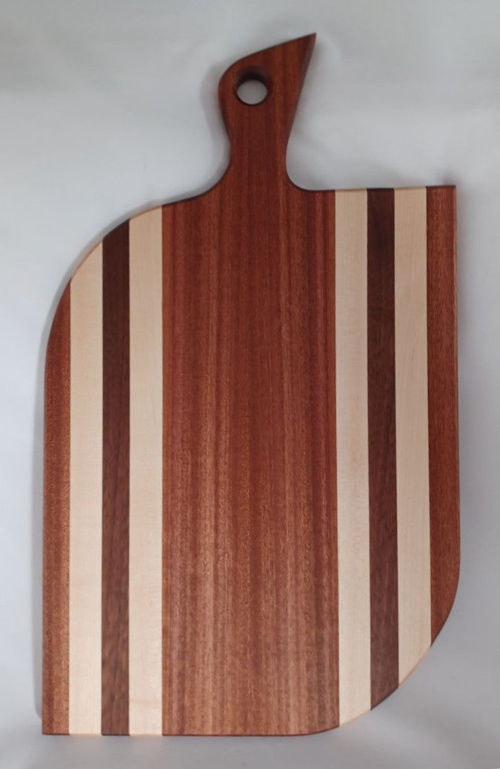 Sapele & Maple with Walnut Charcuterie Board