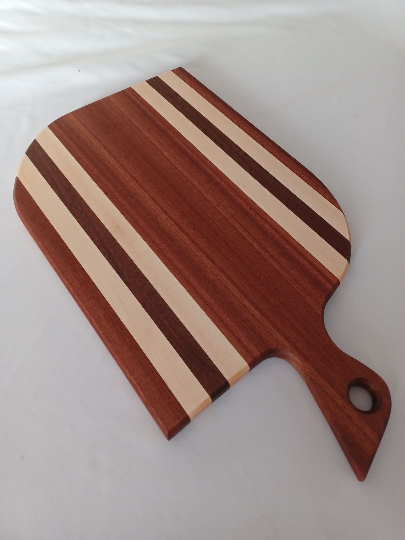Sapele & Maple with Walnut Charcuterie Board