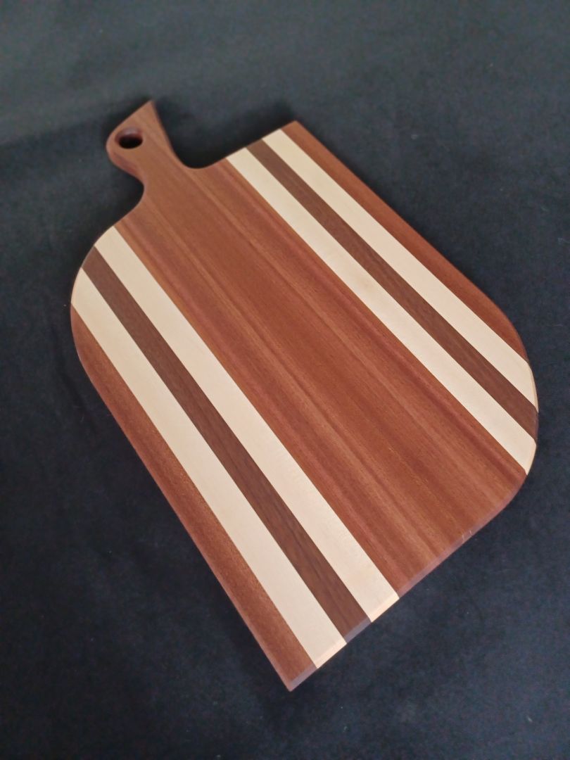 Sapele & Maple with Walnut Charcuterie Board