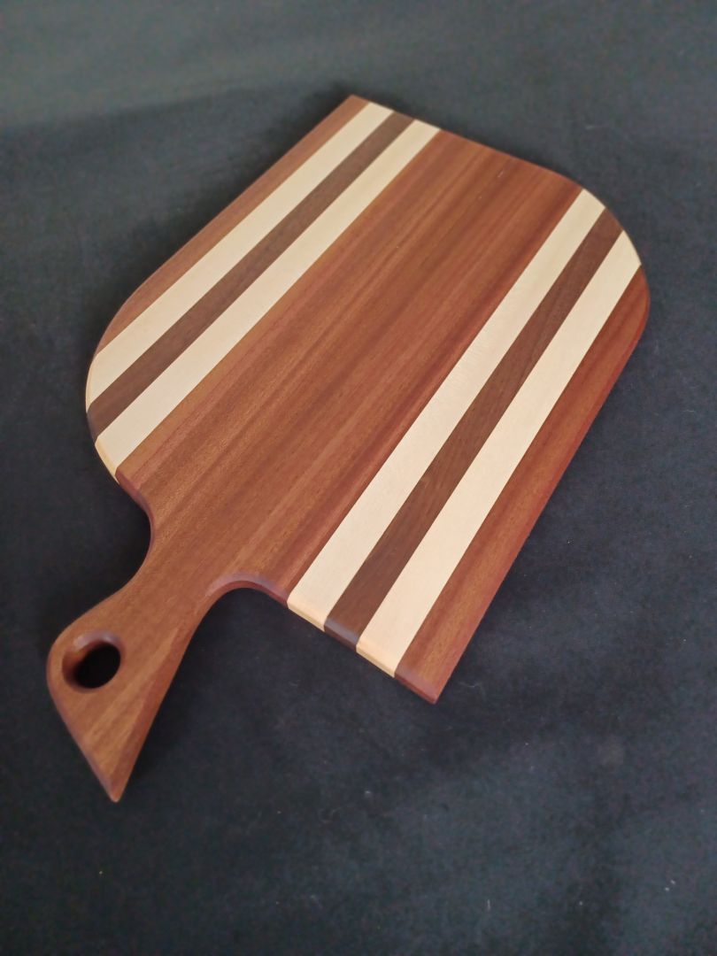 Sapele & Maple with Walnut Charcuterie Board