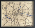 London Laser-cut Map Wall Art