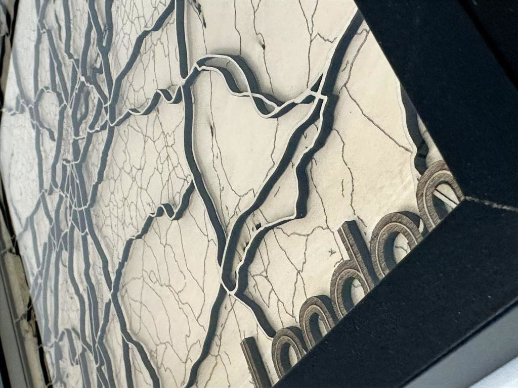 London Laser-cut Map Wall Art