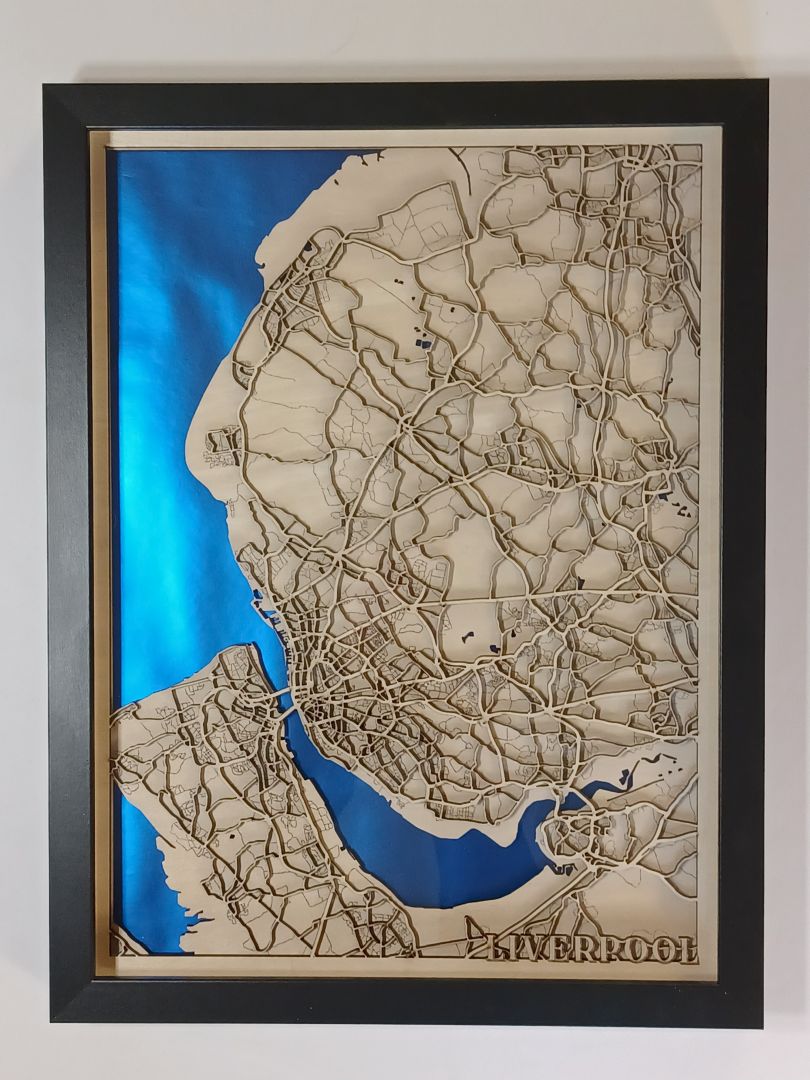 Liverpool Lasermap Art