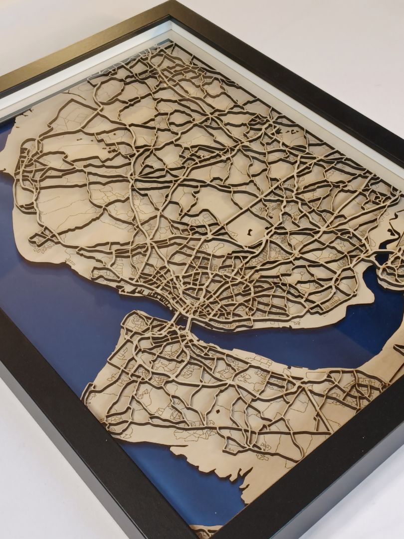 Liverpool Lasermap Art