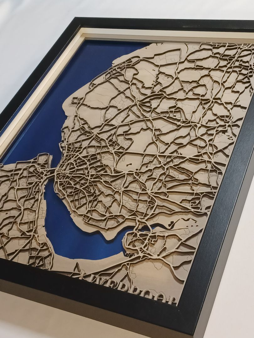 Liverpool Lasermap Art