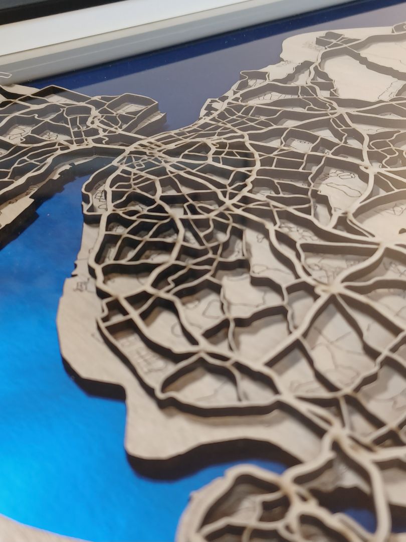 Liverpool Lasermap Art