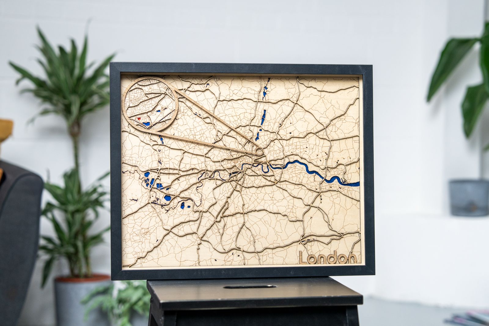 London Laser-cut Map Wall Art